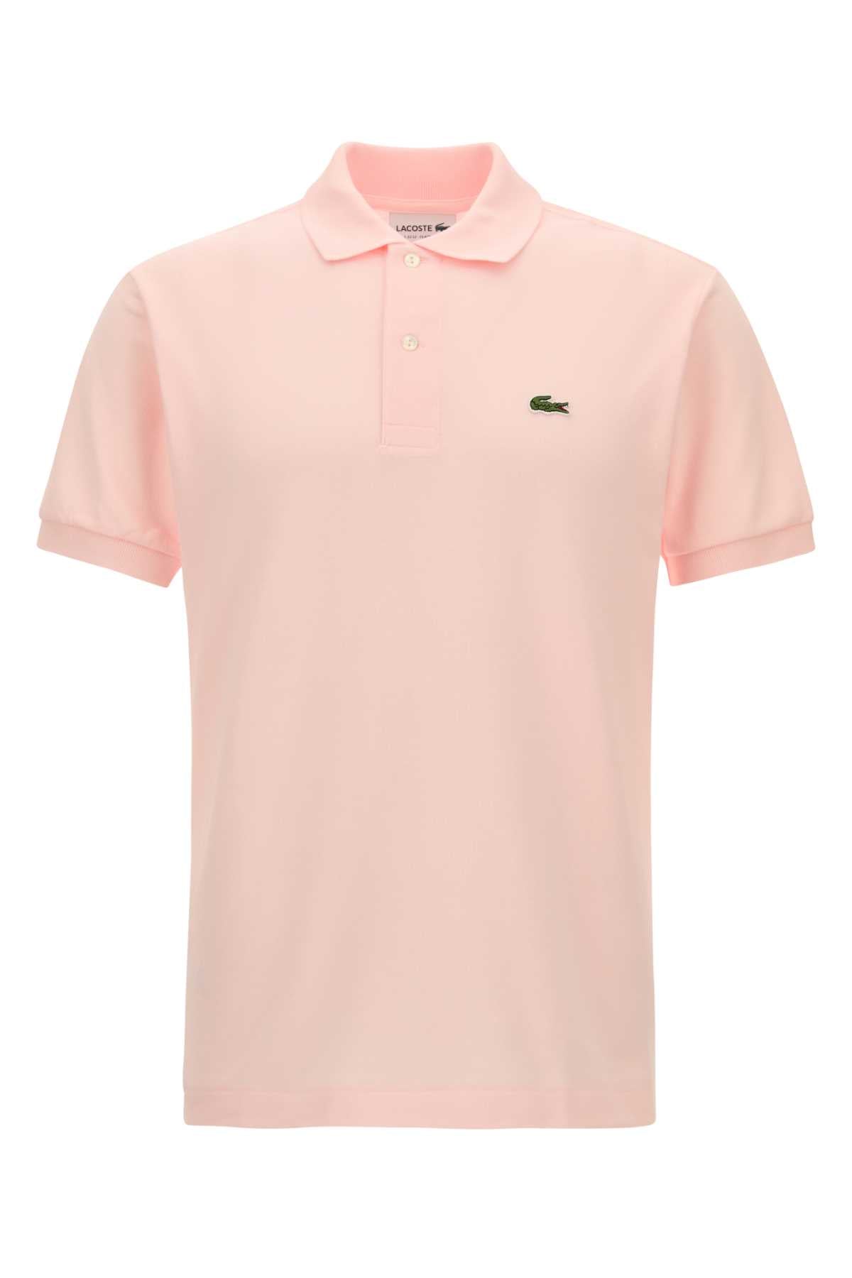 Lacoste Pique Polo Shirt — Pink