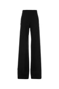 Gucci Stretch Wool Blend Wide-Leg Trousers — Black