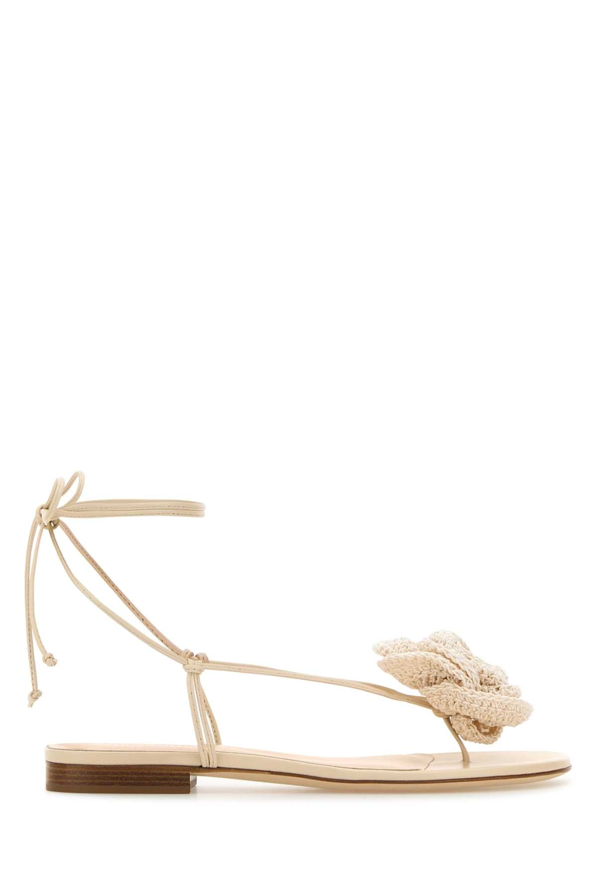 Magda Butrym Wrap Sandal — Cream
