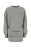 The Attico Dress Sweatshirt Dress — Gray