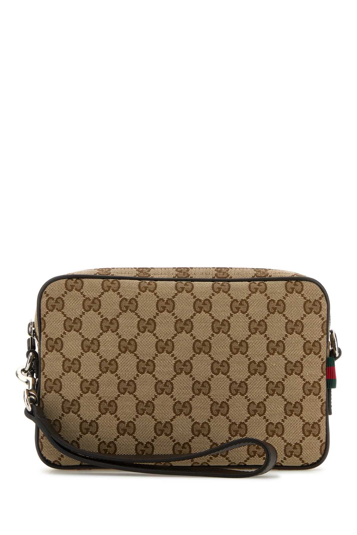 Gucci GG Fabric Crossbody Bag — Beige