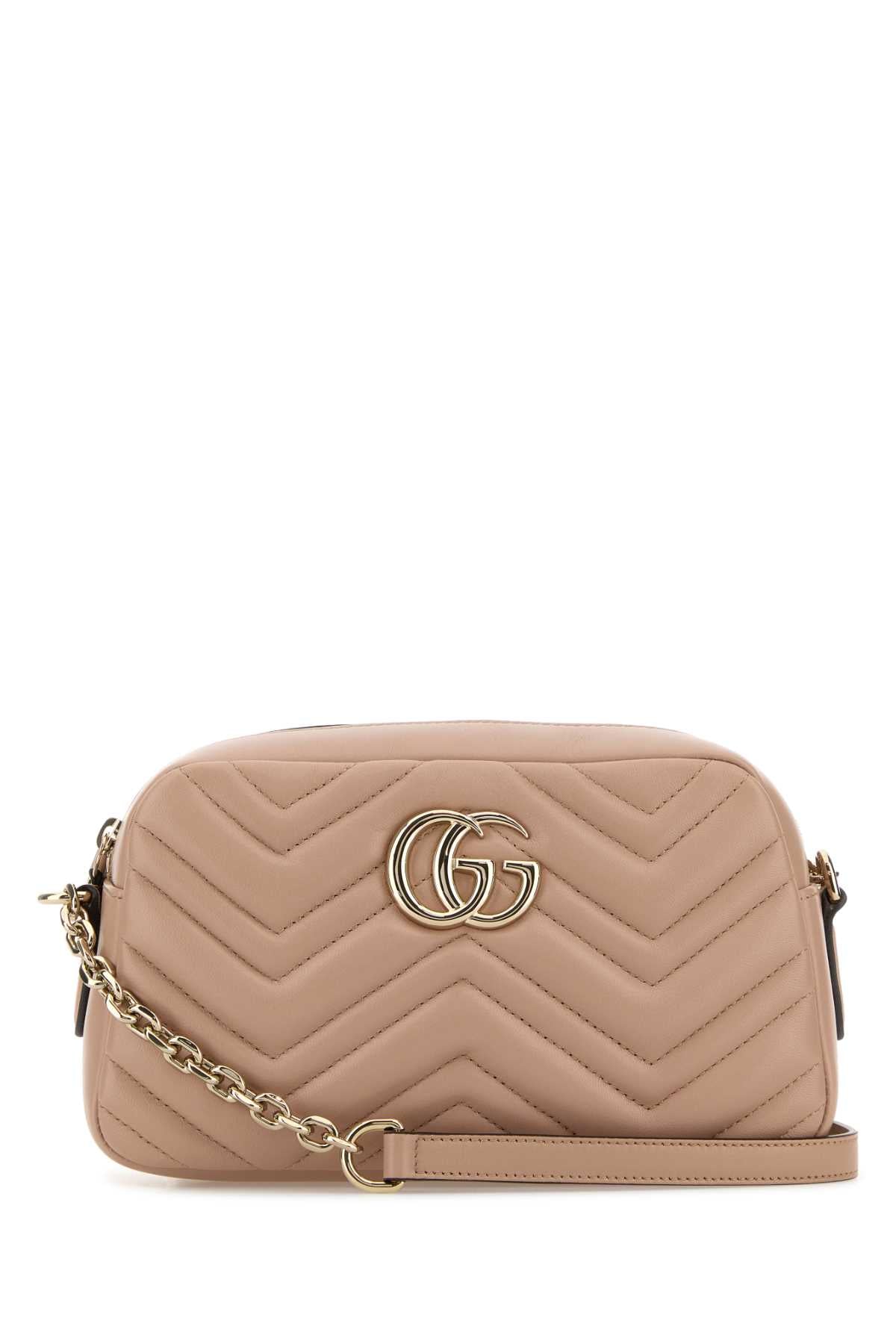 Gucci GG Marmont Crossbody Bag — Beige