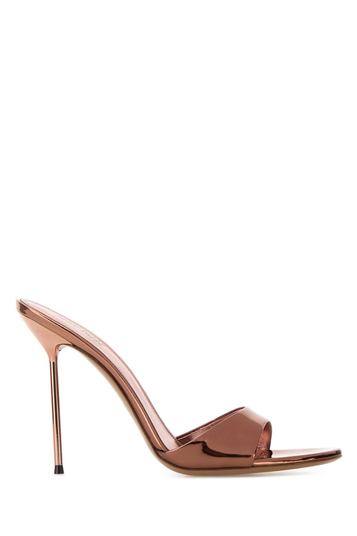 Paris Texas Lidia Heel Mule — Bronze