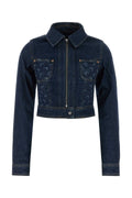 Marine Serre Denim Jacket — Navy
