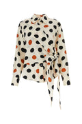 Bottega Veneta Pois Shirt — Cream