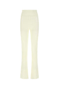 Andrea Adamo Stretch Viscose Blend Trousers — Beige