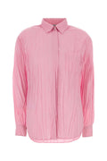 Moschino Pleated Jersey Shirt — Pink
