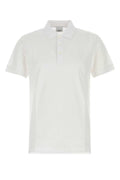 Burberry White Piquet Cotton Polo Shirt — White