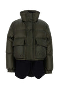 Sacai Melton Down Jacket — Olive