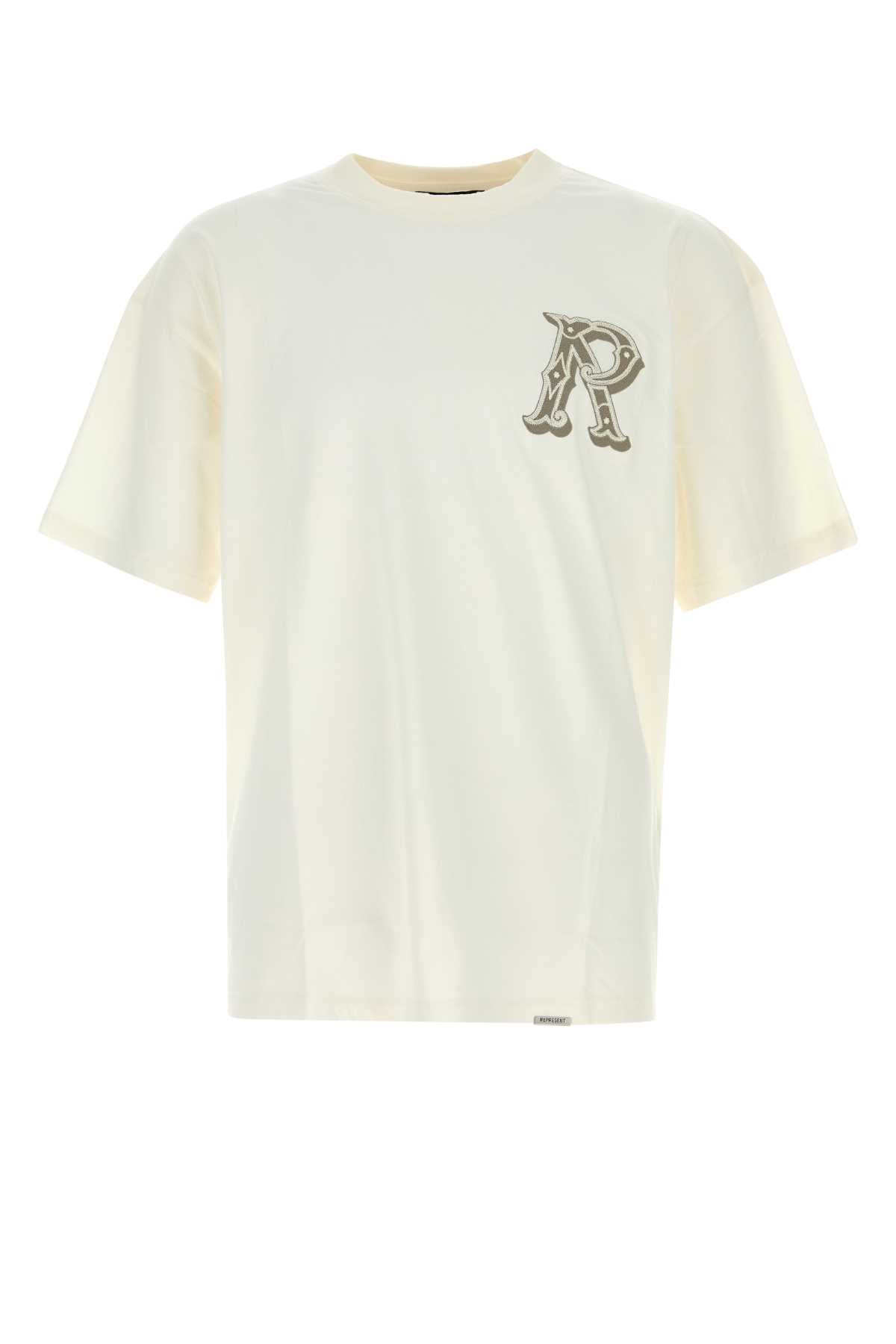 Represent Western Initial T-Shirt — White