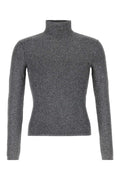 Gucci Viscose-Mix Turtleneck Sweater — Gray