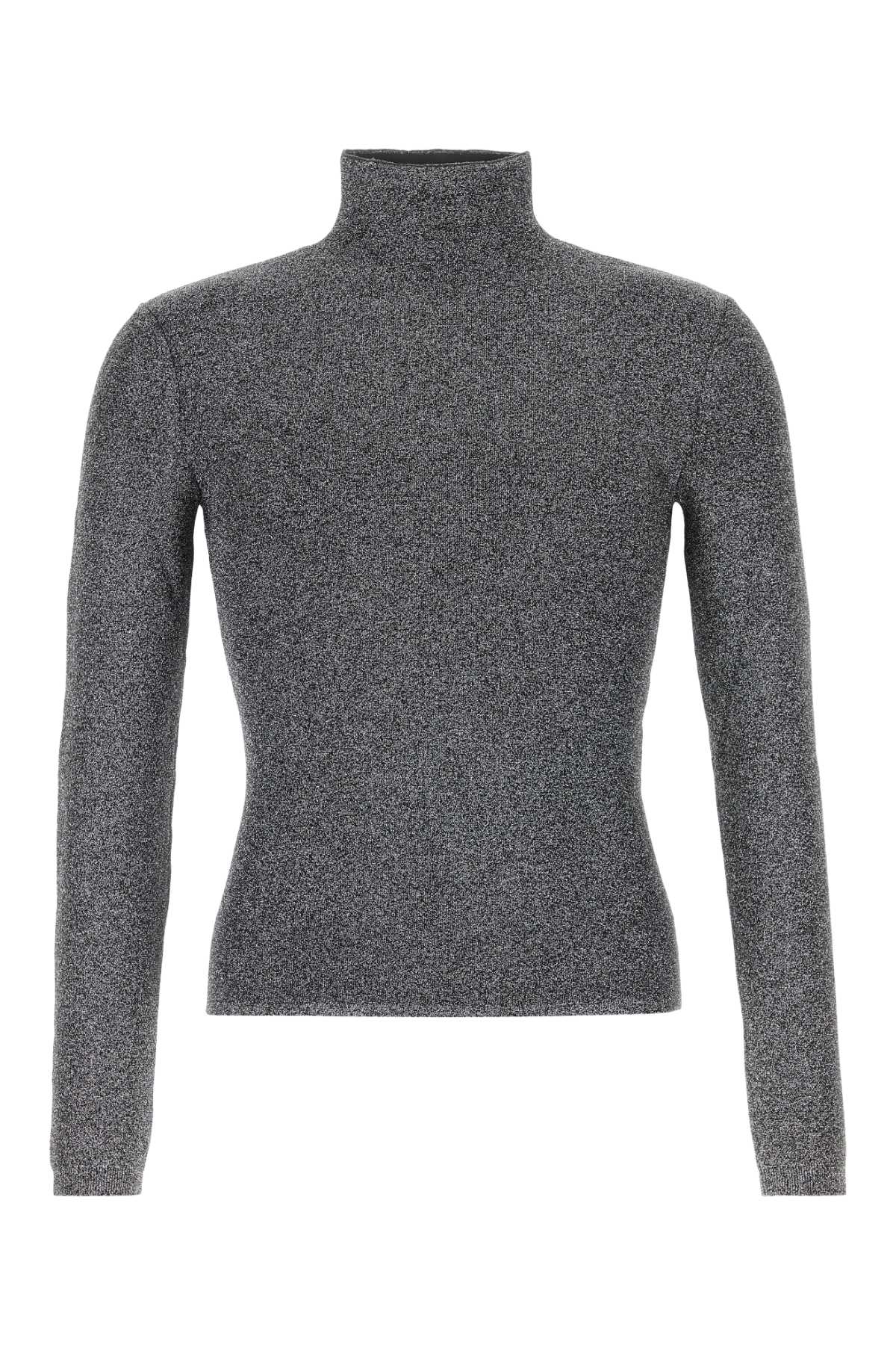 Gucci Viscose-Mix Turtleneck Sweater — Gray