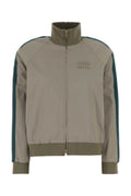 Miu Miu Color-Block Cotton Jacket — Gray