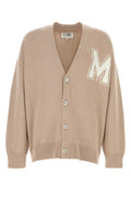 MM6 Maison Margiela Wool and Acrylic Blend Cardigan — Beige