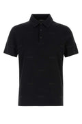 Gucci Embroidered Wool Blend Polo Shirt — Black