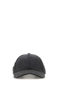 Prada CAPPELLI Flannel Baseball Cap — Gray