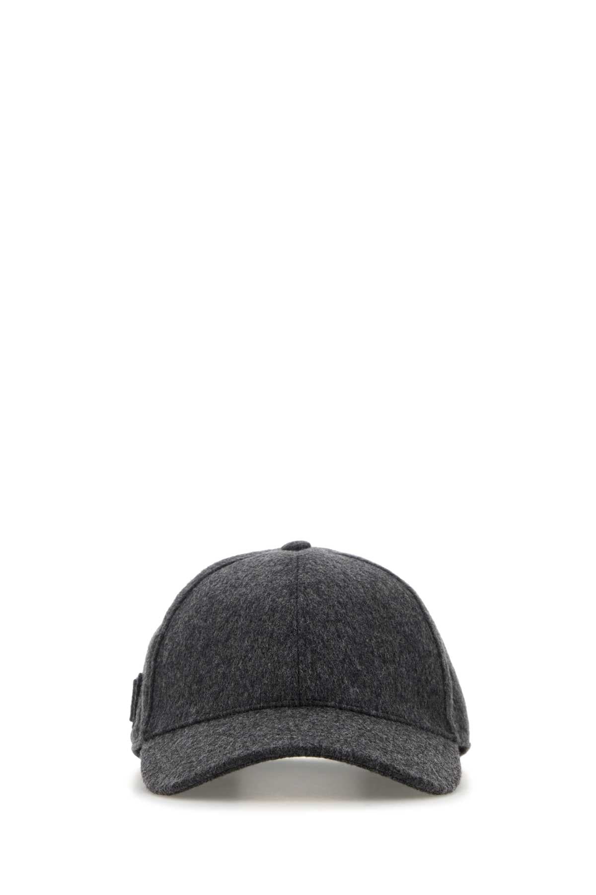 Prada CAPPELLI Flannel Baseball Cap — Gray