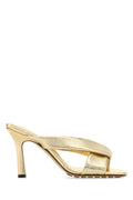 Bottega Veneta Riva Heel Mule — Gold