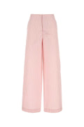 Philosophy Di Lorenzo Serafini Embroidered Poplin Trousers — Pink