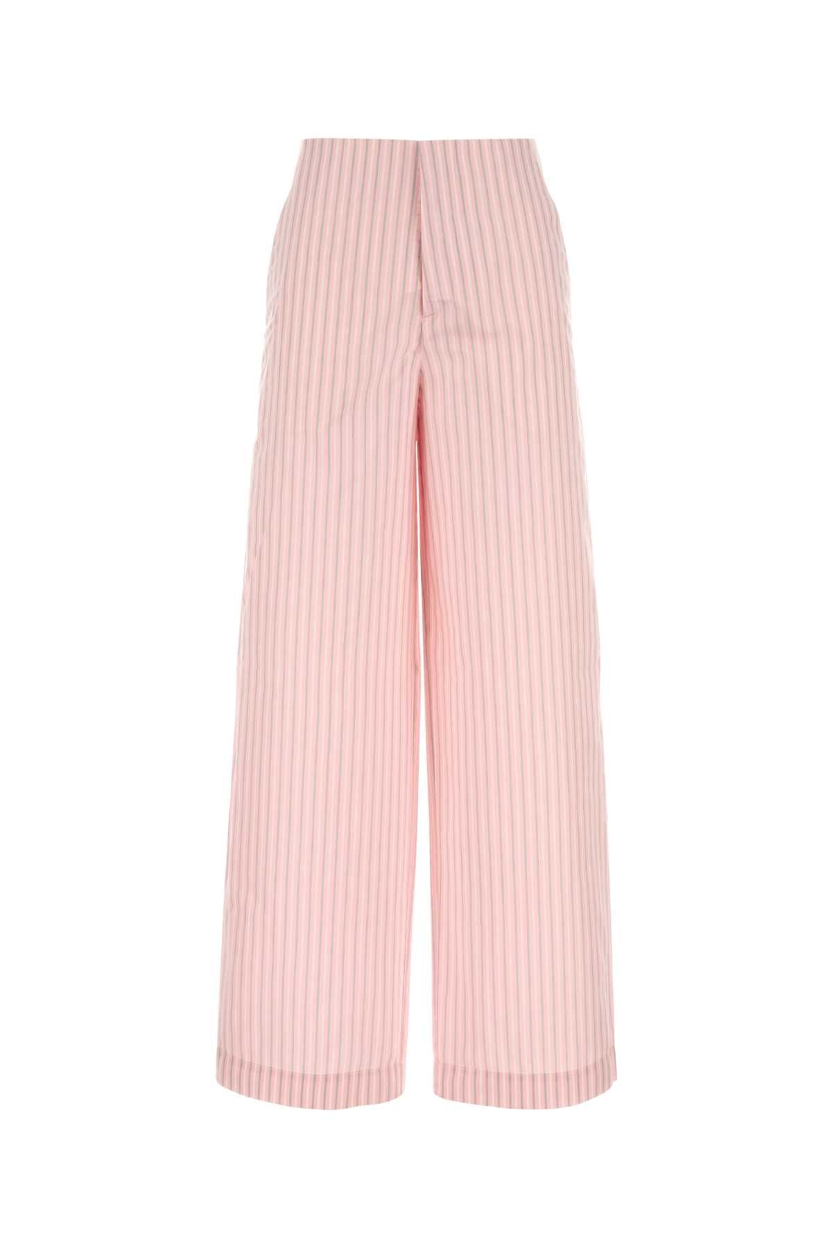 Philosophy Di Lorenzo Serafini Embroidered Poplin Trousers — Pink