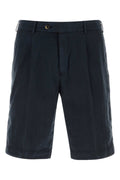 Pt Torino Lyocell Blend Bermuda Shorts — Navy