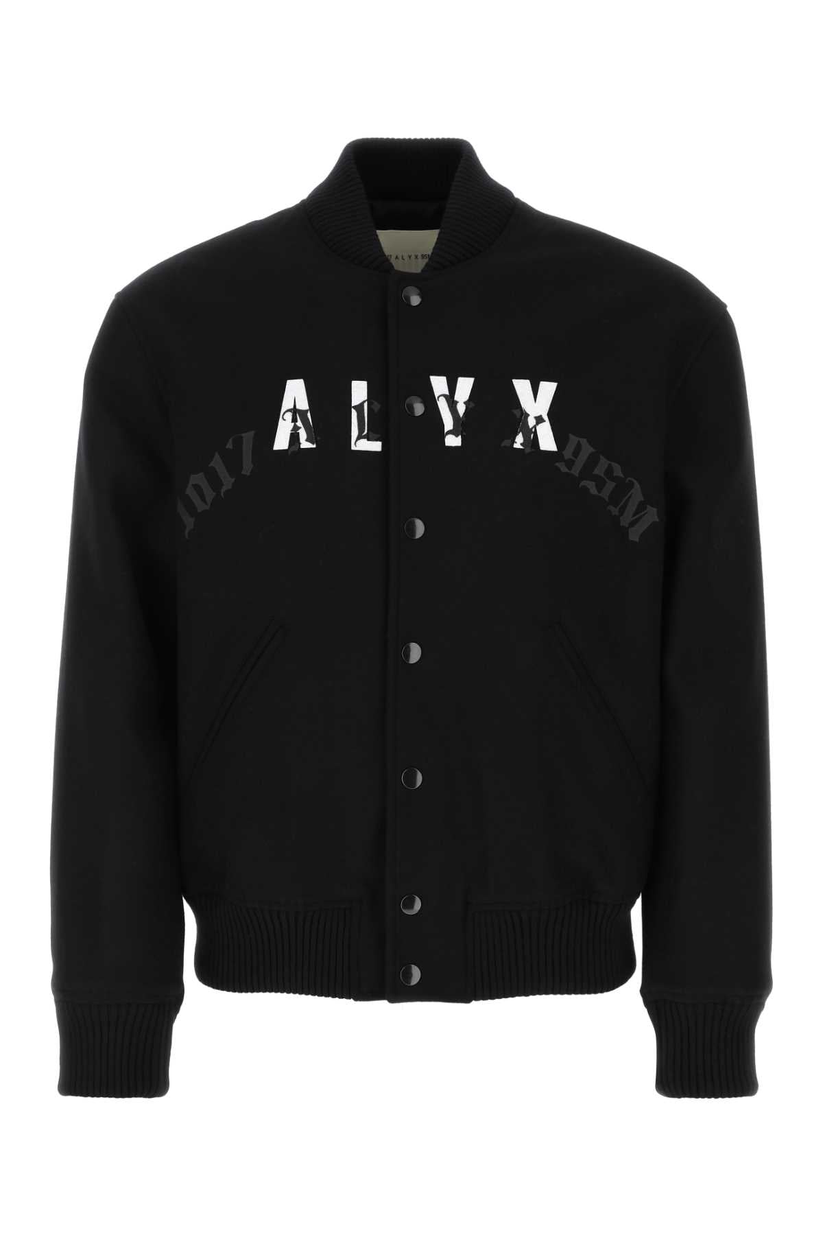 Alyx Wool Blend Bomber Jacket — Black