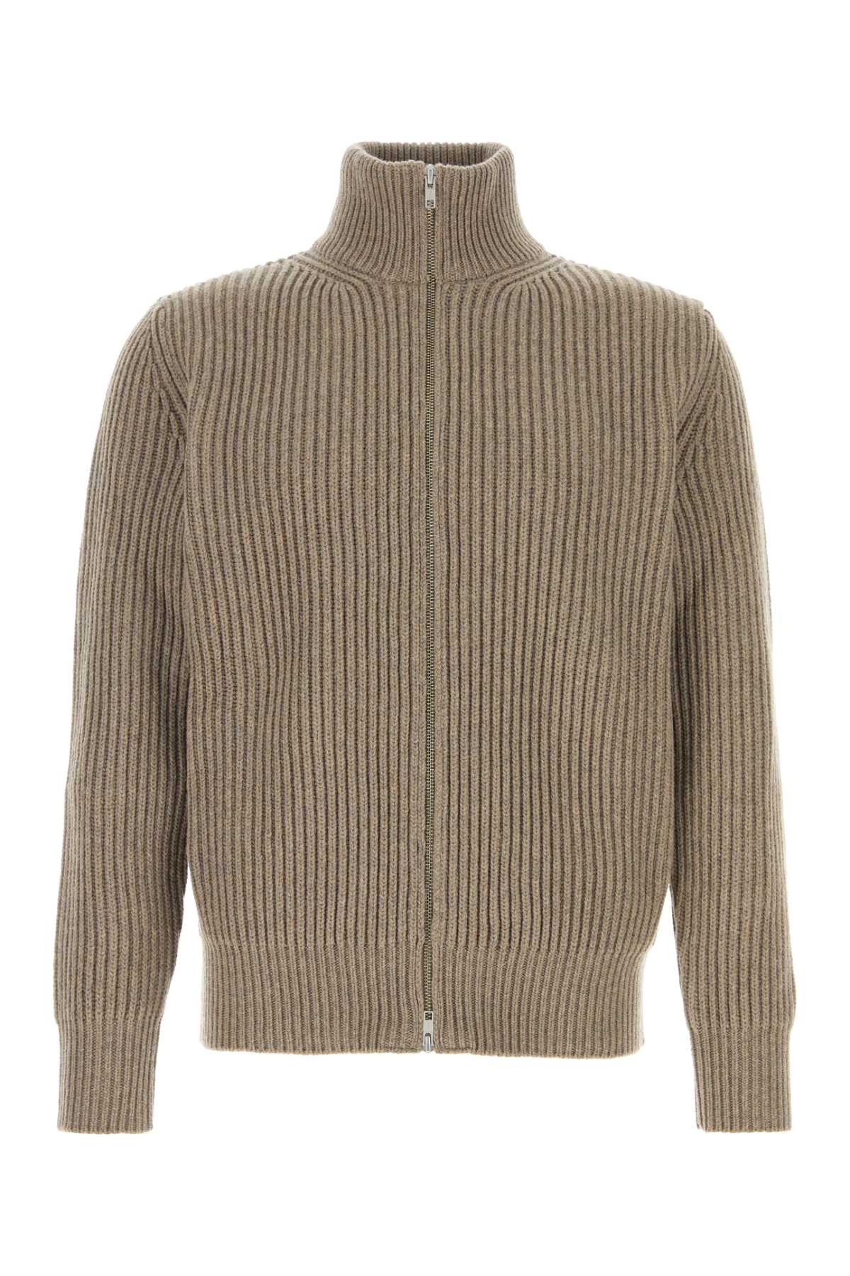MM6 Maison Margiela KABAN Cardigan — Beige