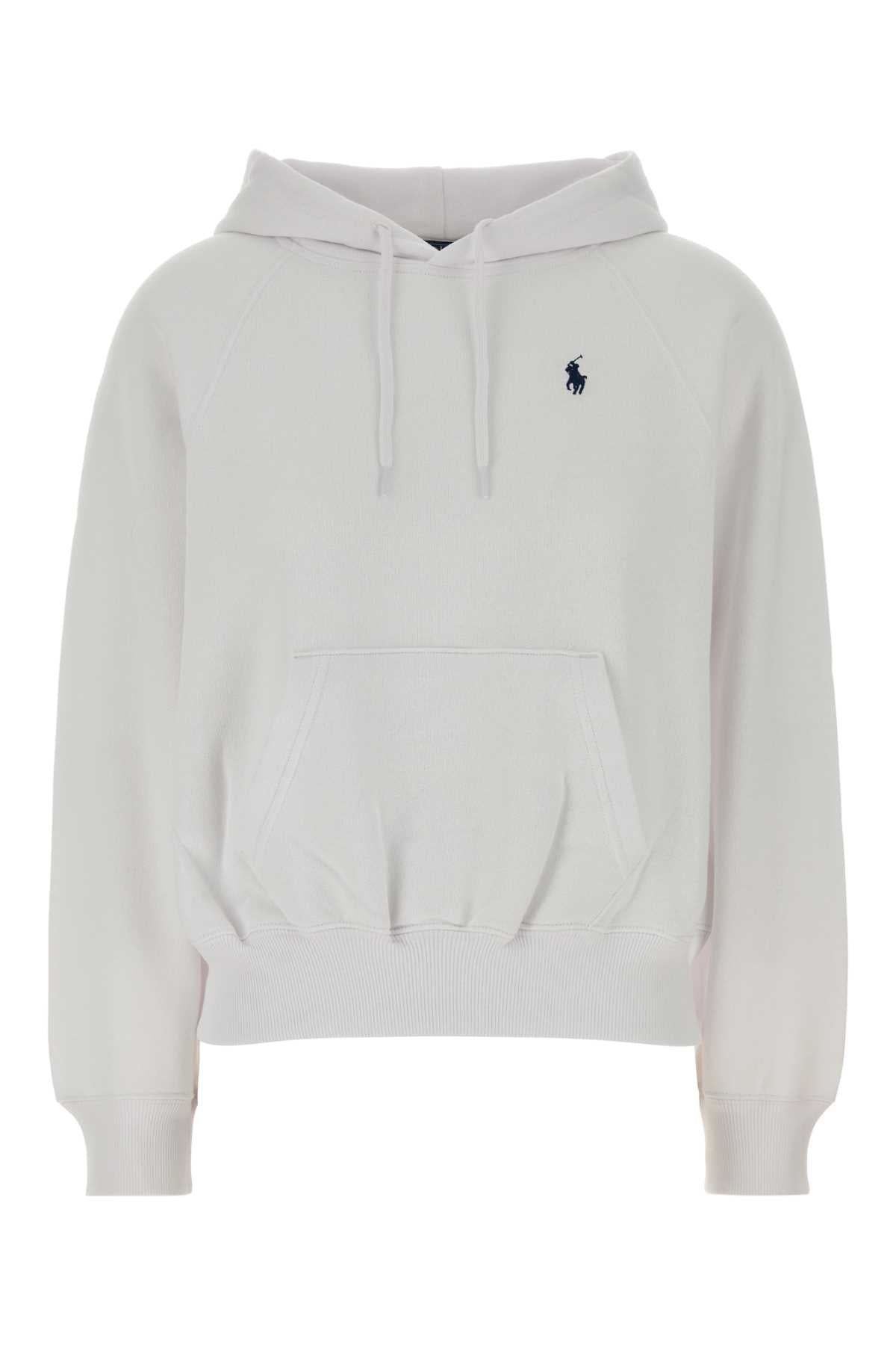 Polo Ralph Lauren Cotton-Blend Hoodie — White