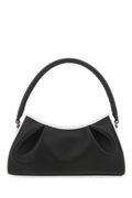 Elleme Two-Tone Leather Shoulder Bag — Black