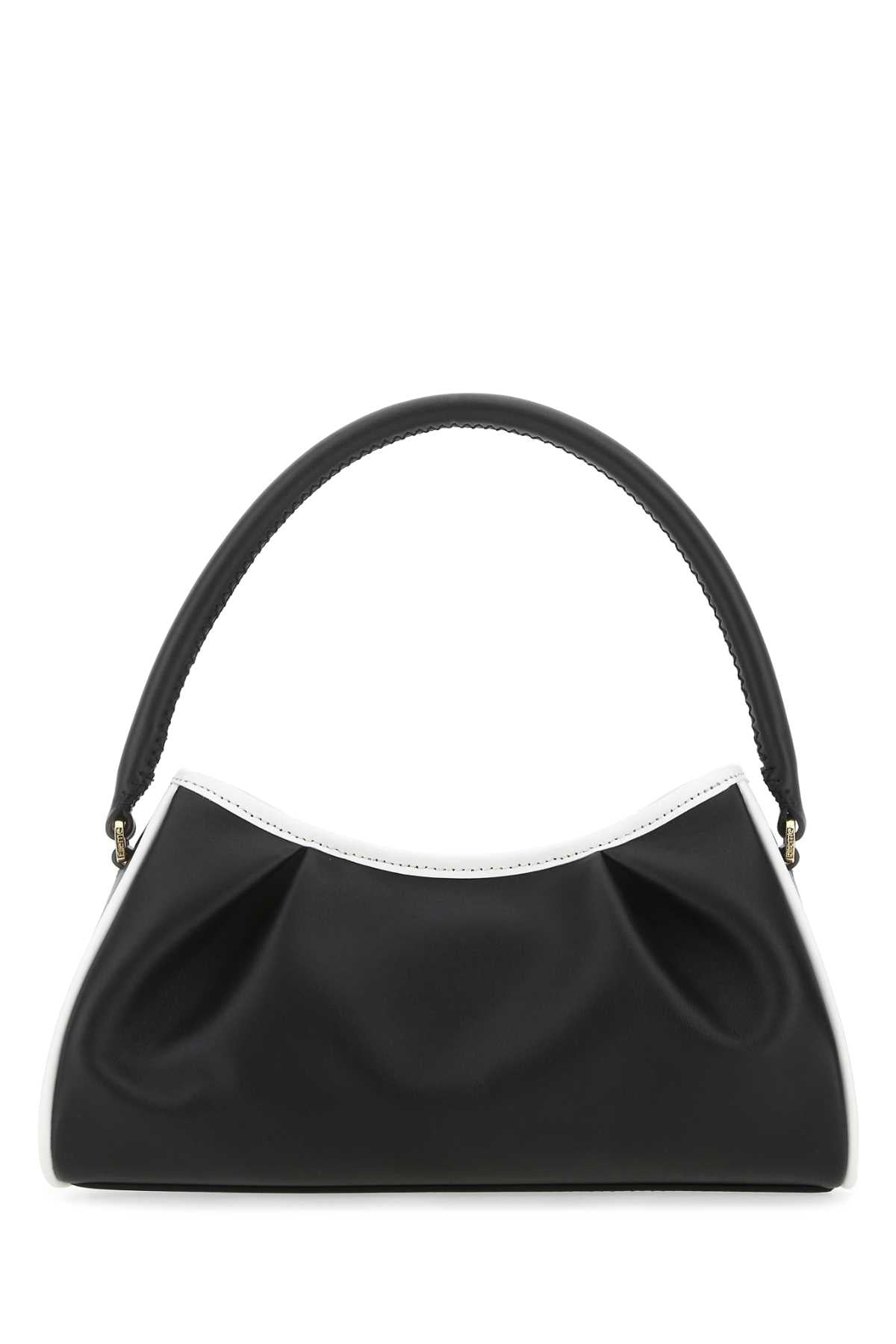 Elleme Two-Tone Leather Shoulder Bag — Black