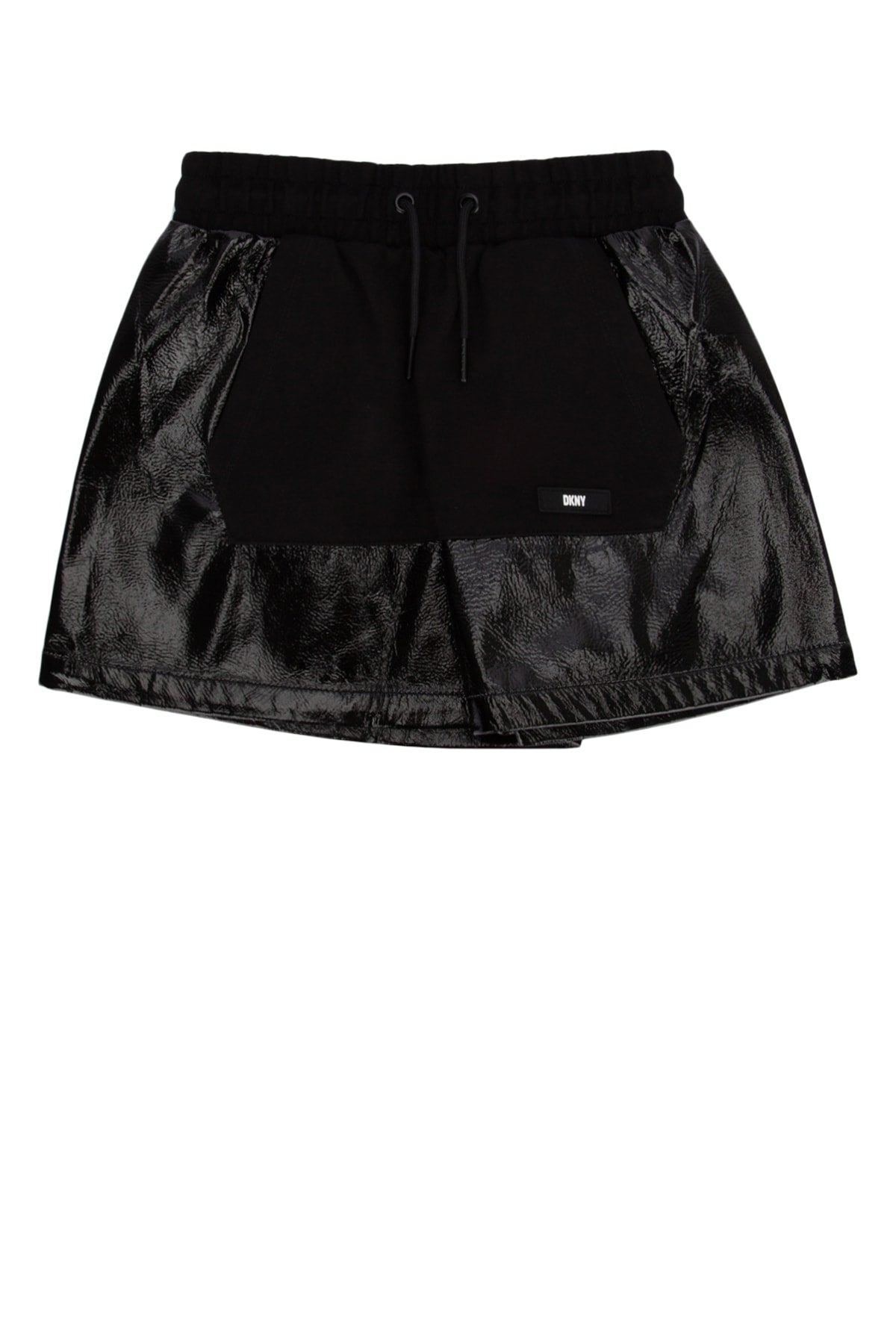 Dkny Junior Metallic Panel Shorts — Black