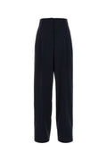 Miu Miu Stretch Virgin Wool Trousers — Blue