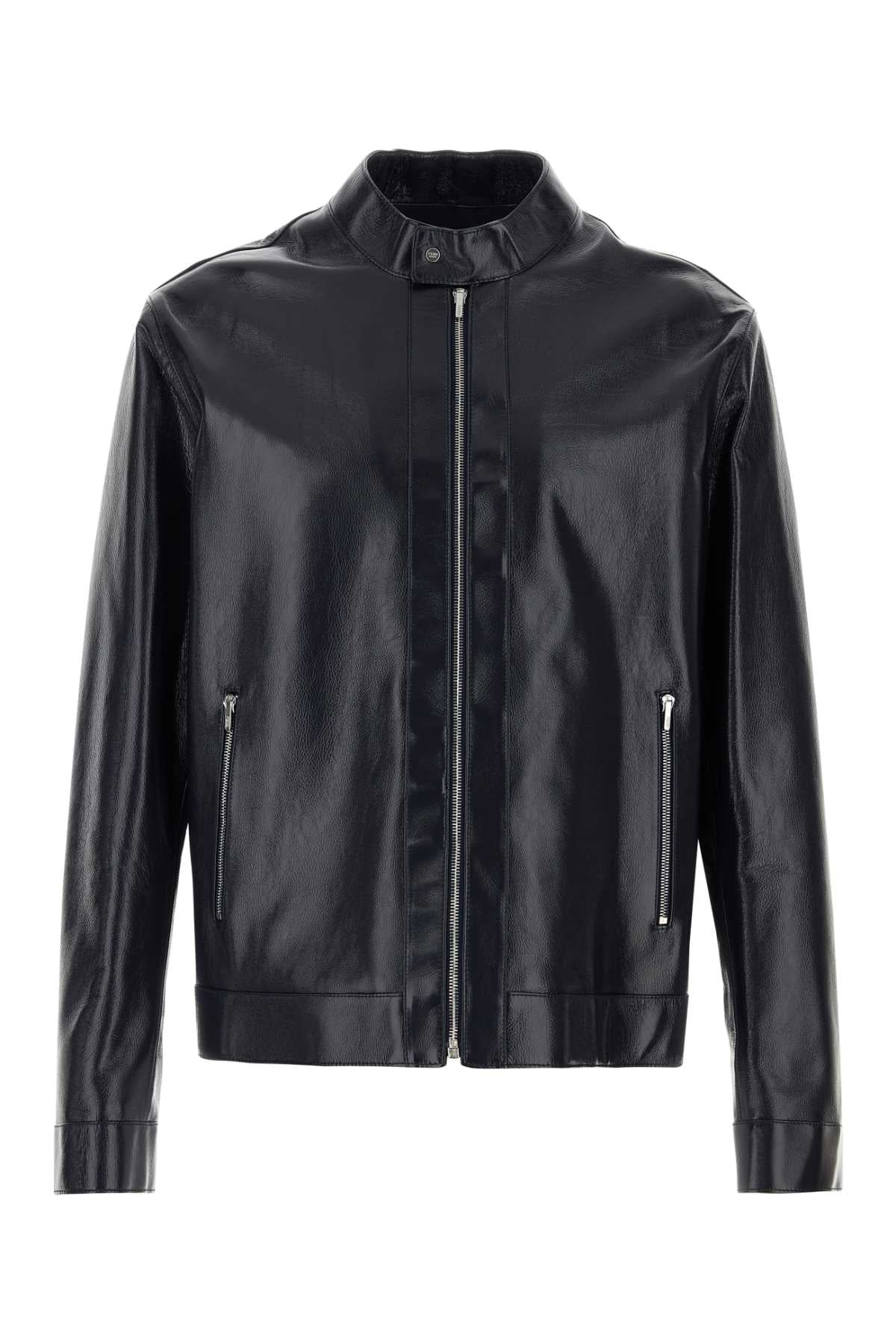 Fendi Leather Jacket — Black