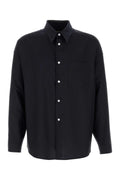 Marni Virgin Wool Twill Shirt — Black