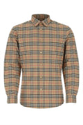 Burberry Burberry Check Cotton Shirt — Beige