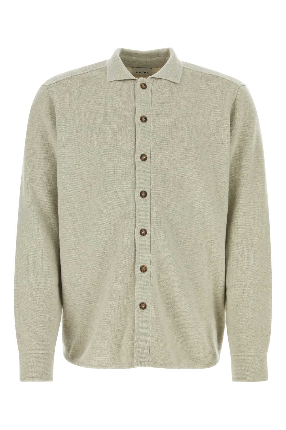 Le Kasha Organic Cashmere Cardigan — Gray