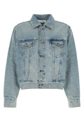 Fear Of God Essential Denim Jacket — Blue