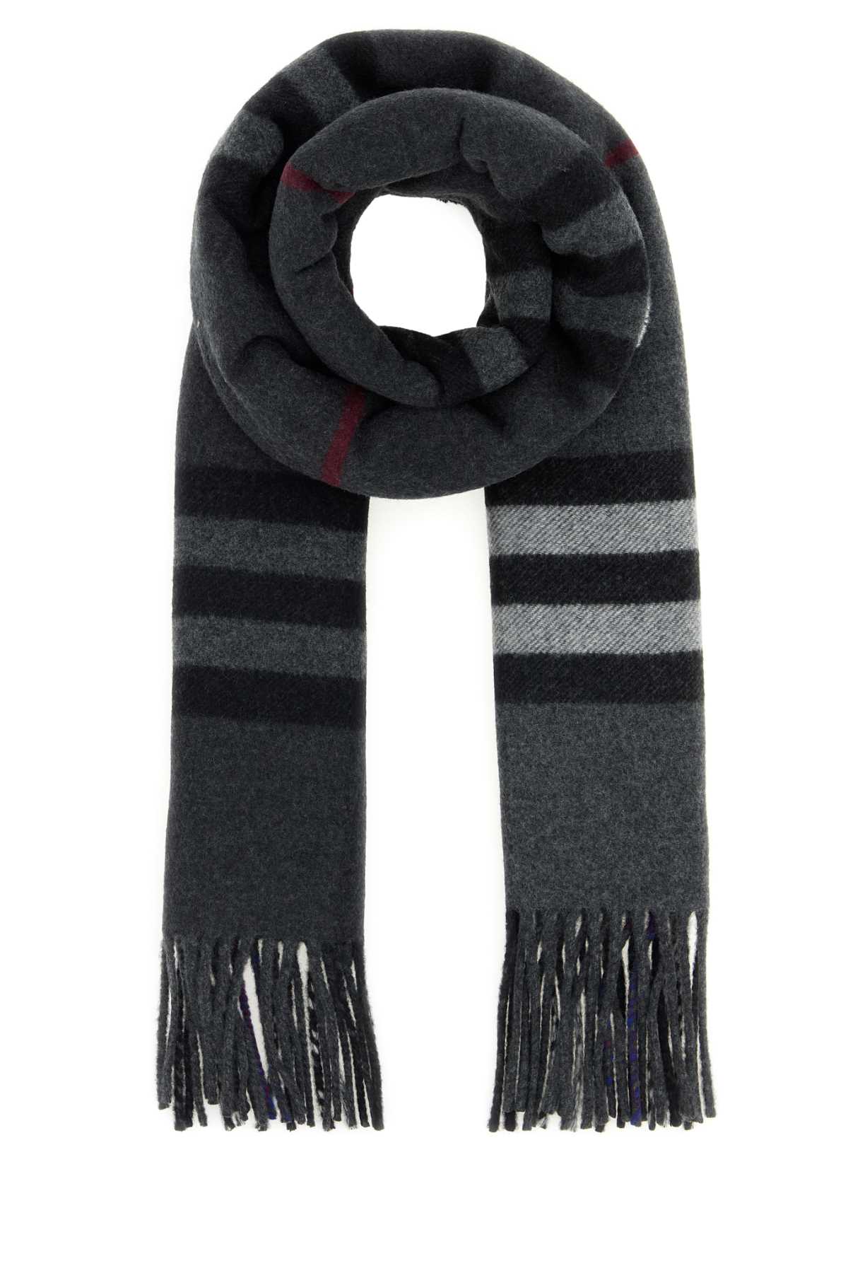 Burberry Double Scarf — Gray