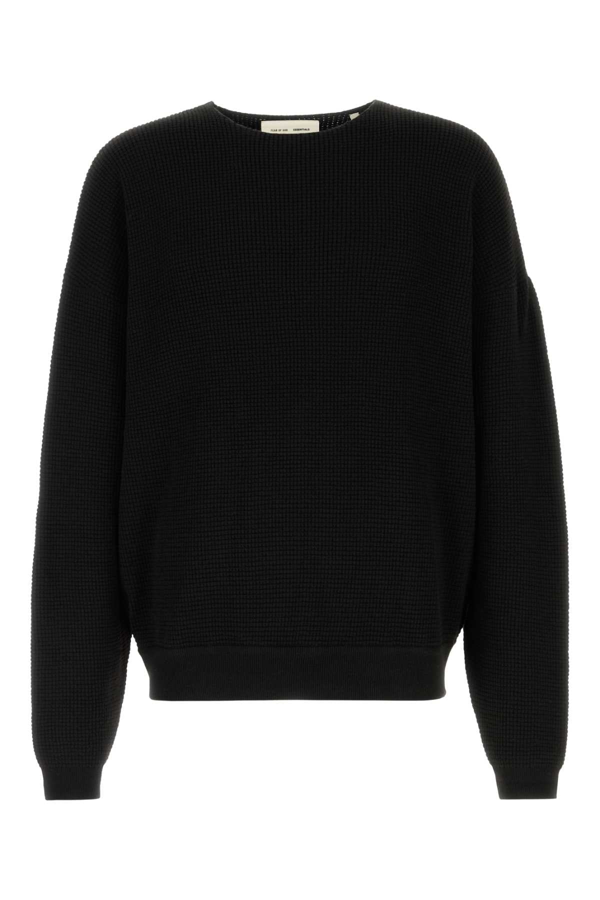 Fear Of God Essential Crewneck Sweater — Black