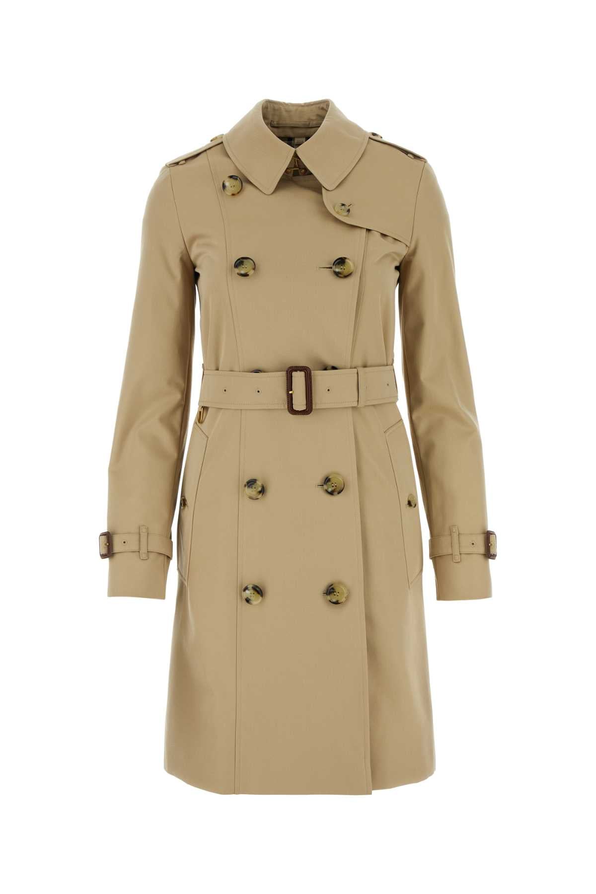 Burberry Heritage Chelsea Trench Coat — Beige