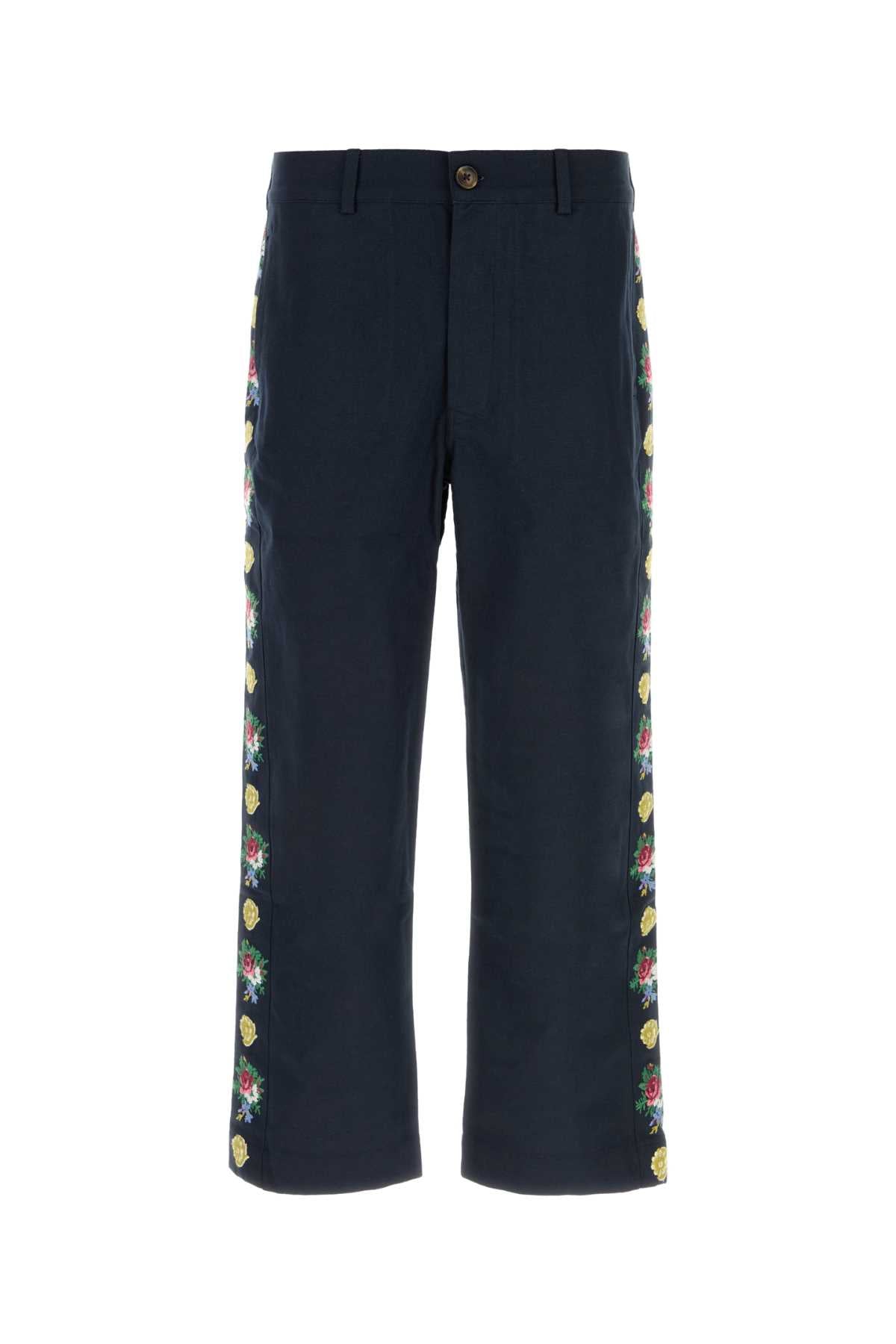 Baziszt Pants Trousers — Navy