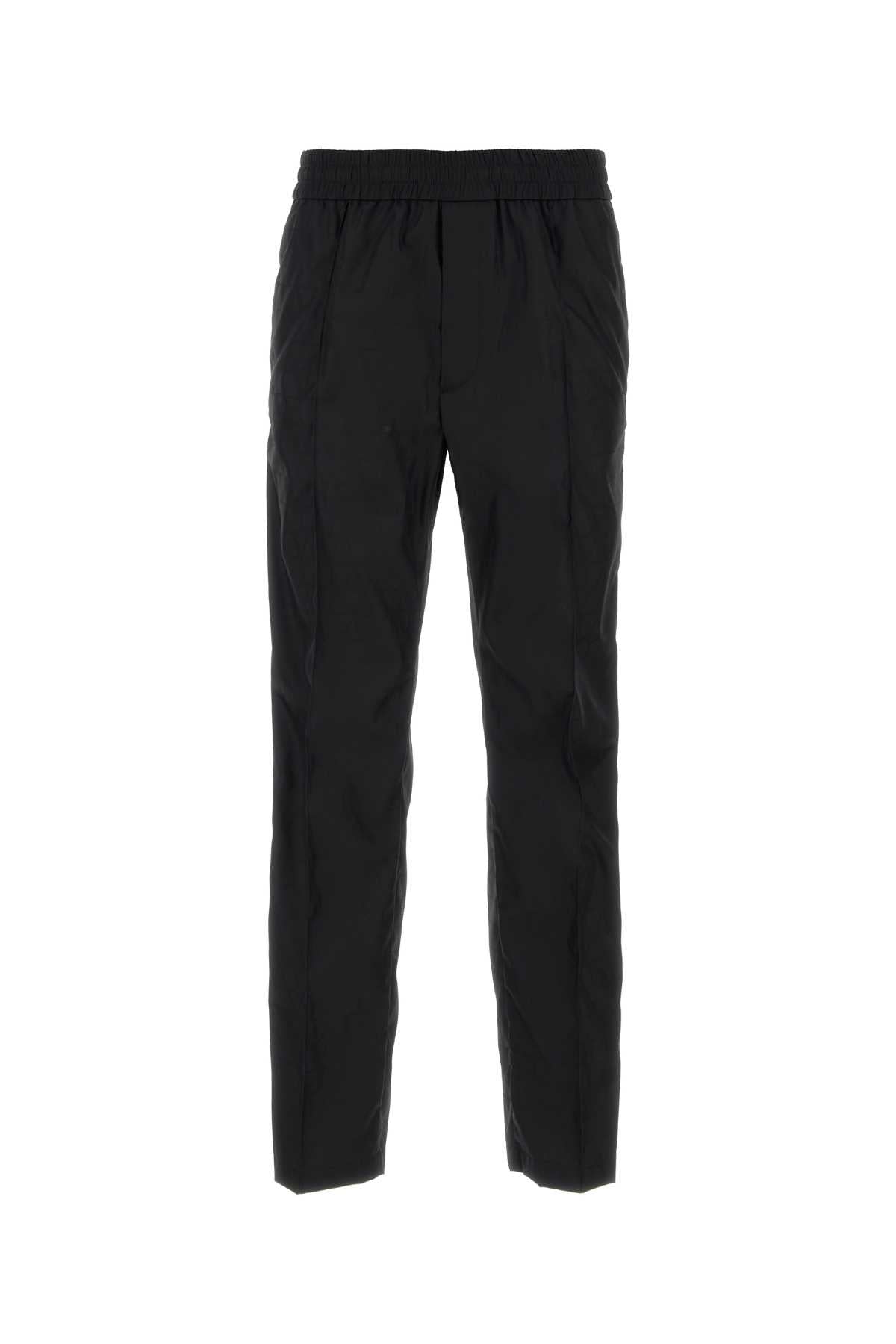 Valentino Garavani Toile Iconographe Nylon Trousers — Black