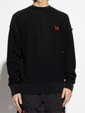 Balenciaga BB Monogram Logo Sweater — Black