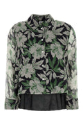 Loewe Floral-Printed Silk Shirt — Multicolor