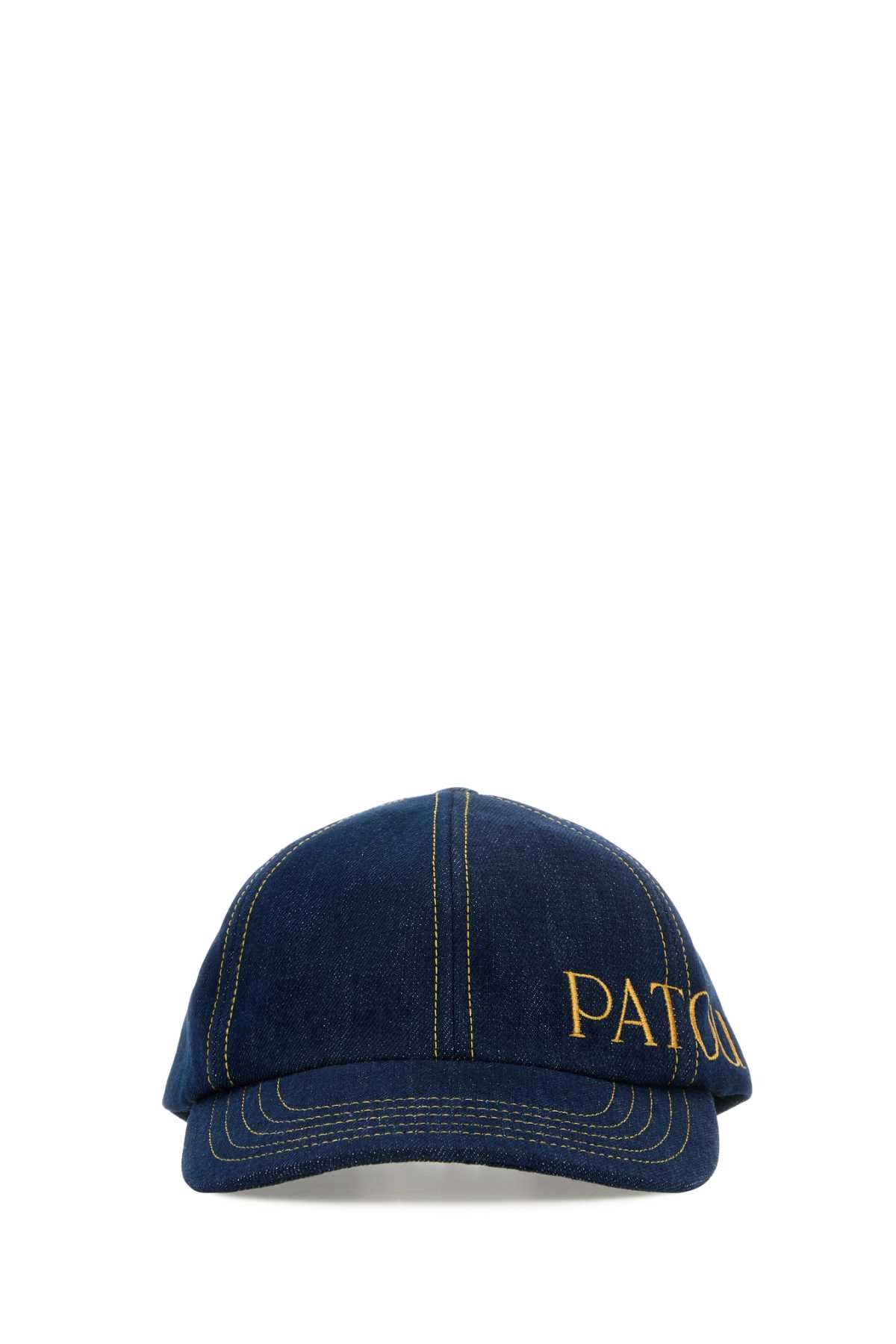Patou CAPPELLO Denim Baseball Cap — Blue
