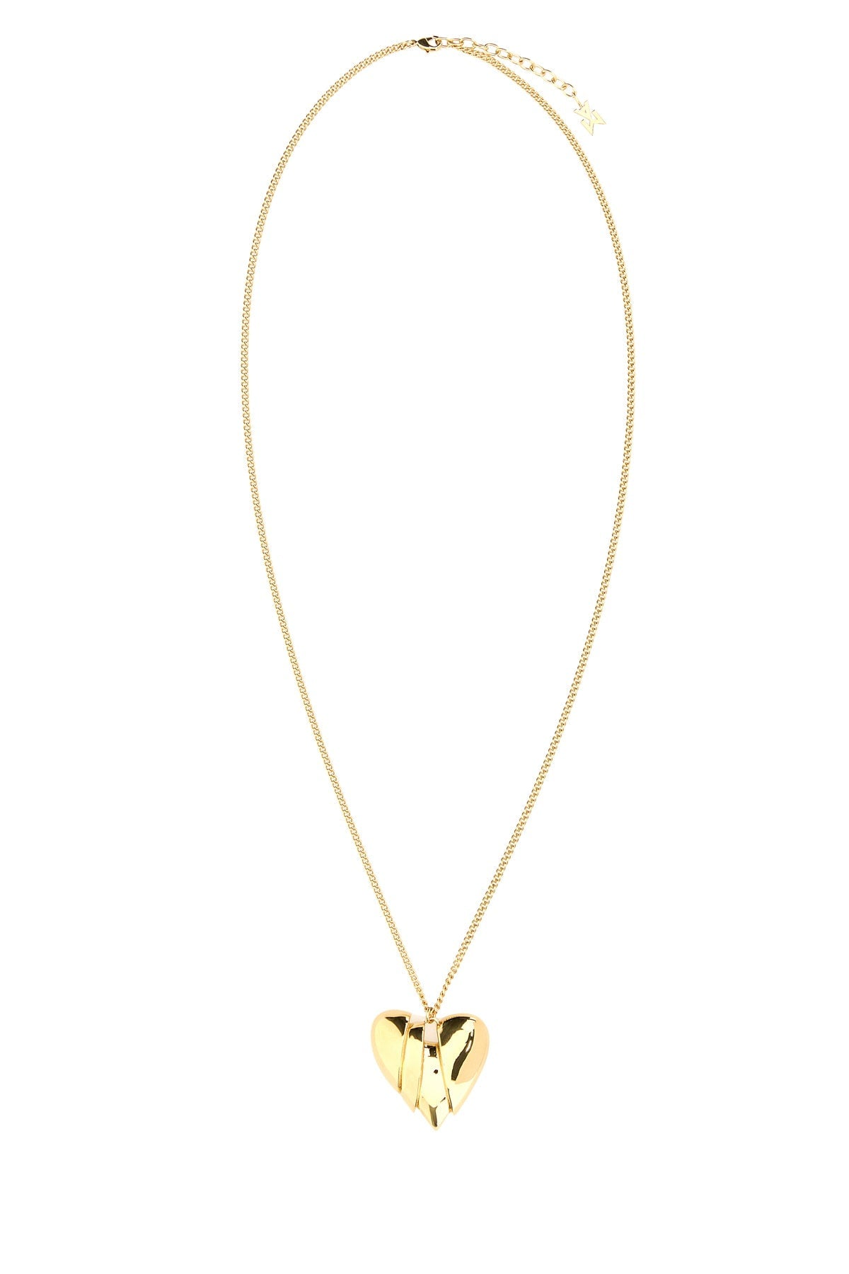 Amina Muaddi Heartbreaker Necklace — Gold