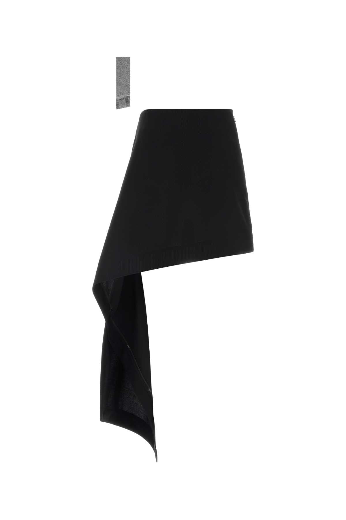 Loewe Wool Mini Skirt — Black