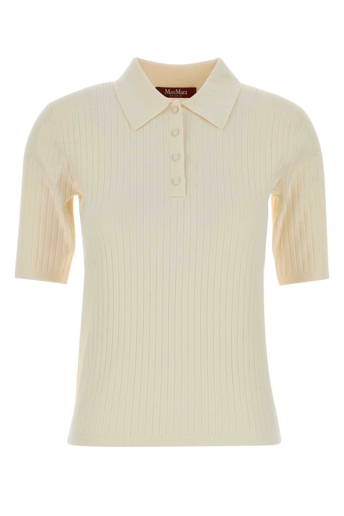 Mm Studio Polo Shirt — Ivory