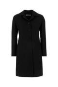 Jil Sander Virgin Wool Twill Coat — Black