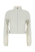 Gucci Ribbed Jersey Zip Sweatshirt — White